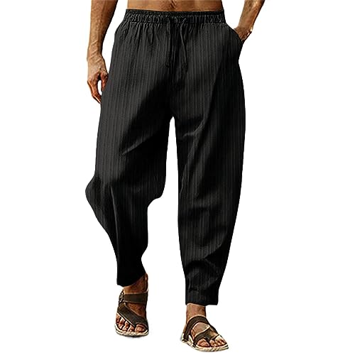 Herren Leinenhose Lang Sommerhose Strandhose Klassich Einfarbig Freizeithose Lose Stretch Chinohose Männer Yogahose Mit Taschen Gerade Casual Sporthose Herren Stretch Hose Weiss Lässig Leicht Herren Leinenhose Lang Sommerhose Strandhose Klassich Einfarbig Freizeithose Lose Stretch Chinohose Männer Yogahose Mit Taschen Gerade Casual Sporthose Herren Stretch Hose Weiss Lässig Leicht von Generisch