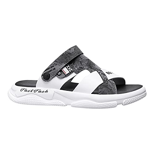 Herren Sommer 2023 Neue weiche Unterseite Oberbekleidung Sandalen und Hausschuhe Casual Sport Kissen Strandschuhe Sandalen Herren Relaxed Fit, grau, 7 UK XX-Narrow Herren Sommer 2023 Neue weiche Unterseite Oberbekleidung Sandalen und Hausschuhe Casual Sport Kissen Strandschuhe Sandalen Herren Relaxed Fit, grau, 7 UK XX-Narrow von Generisch