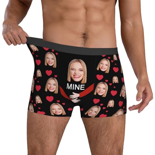 Individuelle Boxershorts mit Foto, personalisierte lustige Unterwäsche mit Bild der Freundin, Ehefrau, individuelle Unterhose für Männer, Freund, Ehemann, B, XL Kurz Individuelle Boxershorts mit Foto, personalisierte lustige Unterwäsche mit Bild der Freundin, Ehefrau, individuelle Unterhose für Männer, Freund, Ehemann, B, XL Kurz von Generisch