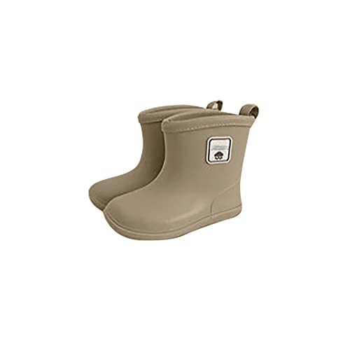 Infant Boots Baby Kinder Easy On Regenschuhe Stiefel für kurze Regenstiefel Leichte Schuhe für regnerische Tage Schnee Kinder (H, 30.5 Little Child) von Generisch