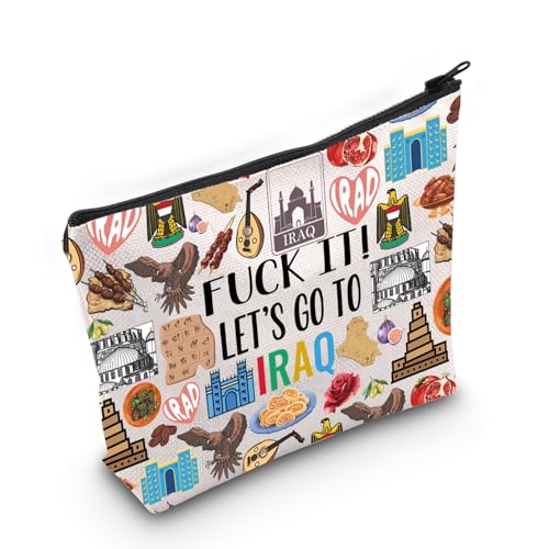 Irak-Kosmetiktasche, Irak-Reisegeschenk, Irak-Reisetasche, Mädchen, Reise in den Irak, Geschenk für sie, Irak-Tasche Irak-Kosmetiktasche, Irak-Reisegeschenk, Irak-Reisetasche, Mädchen, Reise in den Irak, Geschenk für sie, Irak-Tasche von Generisch
