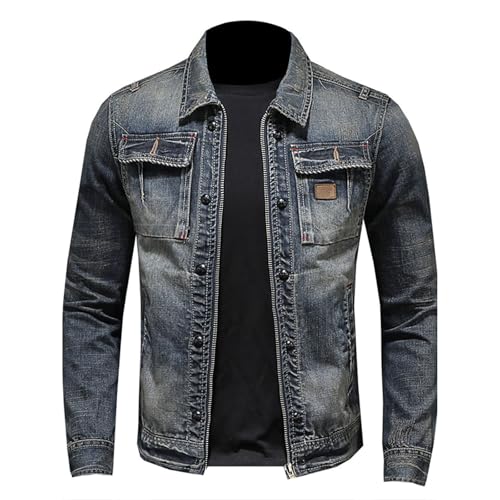 Jeansjacke Herren Mode Denim Jacke Warme Gefütterte Herrenmantel Vielseitig Jeans Jacken Trend Mantel Casual Einfarbig Winterjacke Freizeit Cargo Übergangsjacke Winddicht Langarm Slim Fit Arbeitsjacke Jeansjacke Herren Mode Denim Jacke Warme Gefütterte Herrenmantel Vielseitig Jeans Jacken Trend Mantel Casual Einfarbig Winterjacke Freizeit Cargo Übergangsjacke Winddicht Langarm Slim Fit Arbeitsjacke von Generisch