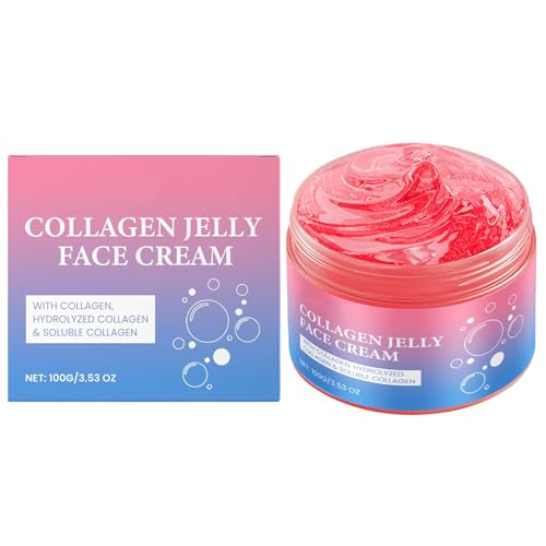 Jelly Gesichtscreme | Milde Feuchtigkeitscreme Für Das Gesicht | Feuchtigkeitsspendendes Hautpflegeprodukt, Feuchtigkeitspflege für das Gesicht von Frauen und Männer, für einen jugendlich strahlenden Jelly Gesichtscreme | Milde Feuchtigkeitscreme Für Das Gesicht | Feuchtigkeitsspendendes Hautpflegeprodukt, Feuchtigkeitspflege für das Gesicht von Frauen und Männer, für einen jugendlich strahlenden von Generisch