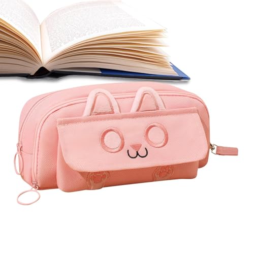 Katzen-Federmäppchen, süßes Federmäppchen | Tragbare Cartoon-Katzen-Federmäppchen - Federmäppchen mit Reißverschluss, Schreibtisch-Organizer, ästhetische Federmäppchen, Briefpapierbox für Haftnotizen Katzen-Federmäppchen, süßes Federmäppchen | Tragbare Cartoon-Katzen-Federmäppchen - Federmäppchen mit Reißverschluss, Schreibtisch-Organizer, ästhetische Federmäppchen, Briefpapierbox für Haftnotizen von Generisch