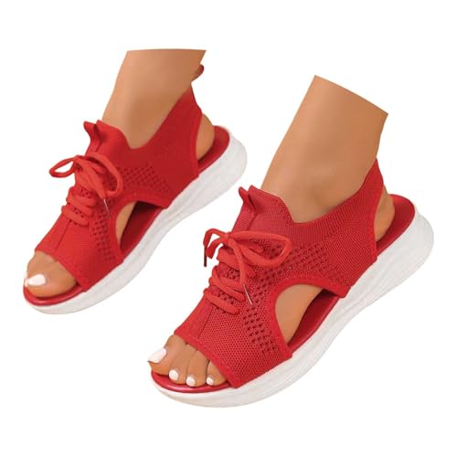 Keilabsatz Schuhe Damen Sommer - Modische Orthopädische Slingback Strand Bequeme Bohemia Freizeitschuhe Knöchelriemen Peeptoes Keilabsätze Schlupfsandalen Kreuzgurte Keilabsatz Schuhe Damen Sommer - Modische Orthopädische Slingback Strand Bequeme Bohemia Freizeitschuhe Knöchelriemen Peeptoes Keilabsätze Schlupfsandalen Kreuzgurte von Generisch