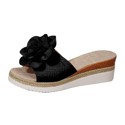 Keilsandalen Damen Elegant Pantoletten Damen Mit Blumen Sandalen Dicke Sohle Strandsandalen Leichtgewichts Freizeitsandalen Bequem Strandschuhe Elegant Schlappen Casual Sandaletten Keilsandalen Damen Elegant Pantoletten Damen Mit Blumen Sandalen Dicke Sohle Strandsandalen Leichtgewichts Freizeitsandalen Bequem Strandschuhe Elegant Schlappen Casual Sandaletten von Generisch