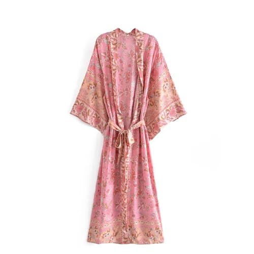 Kimono, Bademantel, V-Ausschnitt, Blumenmuster, Fledermausärmel, Strandkleid, Bikini-Überzug, pnnrk, 38 Kimono, Bademantel, V-Ausschnitt, Blumenmuster, Fledermausärmel, Strandkleid, Bikini-Überzug, pnnrk, 38 von Generisch