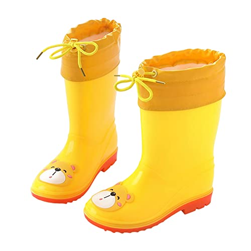 Kinder Gummistiefel Jungen - Halbschaft Regenstiefel Mit Kordelzug Regenschuhe Rutschfeste Rain Boots Wasserdichte Kinderschuhe Regen Stiefel Kids Bootschuhe Frühling Sommer Kinderstiefel 8-11 Jahre von Generisch