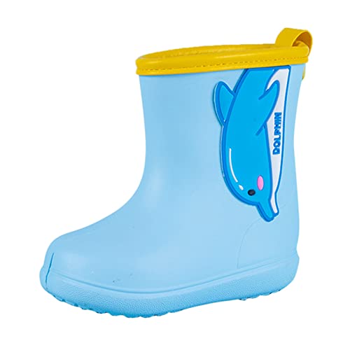 Kinder Gummistiefel Jungen - Halbschaft Regenstiefel Regenschuhe Leichte Rutschfest Rain Boot Regen Stiefel Kinderstiefel Wasserdichte Kinderschuhe Kids Bootschuhe Boots Stiefeletten 1-9 Jahre von Generisch