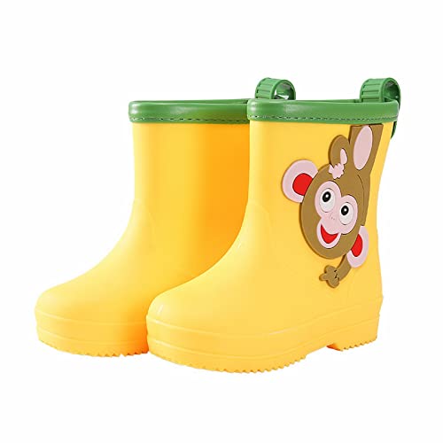 Kinder Gummistiefel Jungen - Halbschaft Regenstiefel Rutschfeste Regenschuhe Rain Boots Wasserdichte Kinderschuhe Kids Bootschuhe Regen Stiefel Frühling Sommer Kinderstiefel 3-11 Jahre Stiefeletten von Generisch