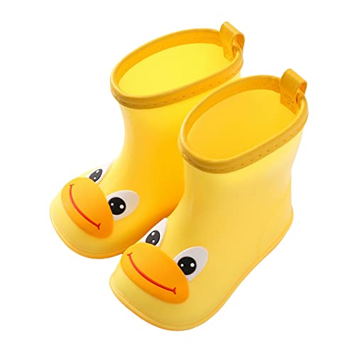 Kinder Gummistiefel Mädchen Regenstiefel Halbschaft Rain Boot Rutschfest Regenschuhe Niedlich Cartoon Boots Regen Stiefel Wasserdichte Kinderschuhe Kids Bootschuhe Stiefeletten 1-9 Jahre Kinderstiefel von Generisch