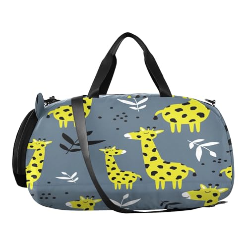 Kinder-Sporttasche, Giraffenmuster, kleine Reisetasche, leicht, Turnbeutel für Jungen und Mädchen Kinder-Sporttasche, Giraffenmuster, kleine Reisetasche, leicht, Turnbeutel für Jungen und Mädchen von Generisch