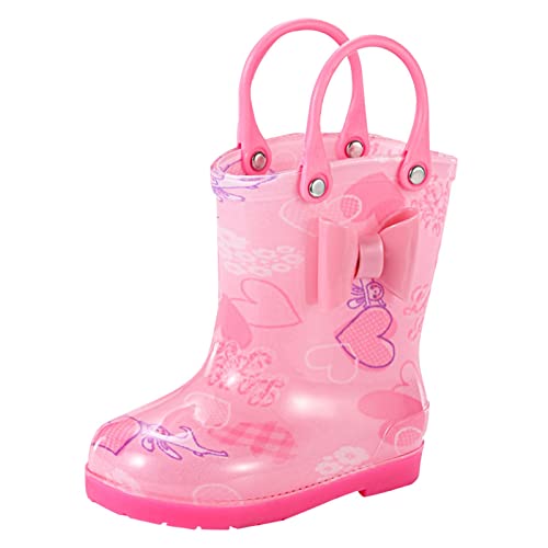 Kinderschuhe Jungen Sommer - Gummistiefel Kinder Mädchen Regenschuhe Prinzessin Wasserschuhe Rutschfeste Casual Sommerstiefel Atmungsaktive Bequem Gummischuhe Leichte Freizeitschuhe-Regenstiefel von Generisch