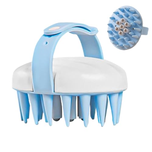 Kopfhautmassagegerät, Shampoo-Bürste, Kopfschrubber, Massagewerkzeug für Männer und Frauen, weiches Silikon, tragbarer Haarwaschkamm, 8,5 x 7,5 x 6 cm, stabiles Design Kopfhautmassagegerät, Shampoo-Bürste, Kopfschrubber, Massagewerkzeug für Männer und Frauen, weiches Silikon, tragbarer Haarwaschkamm, 8,5 x 7,5 x 6 cm, stabiles Design von Generisch