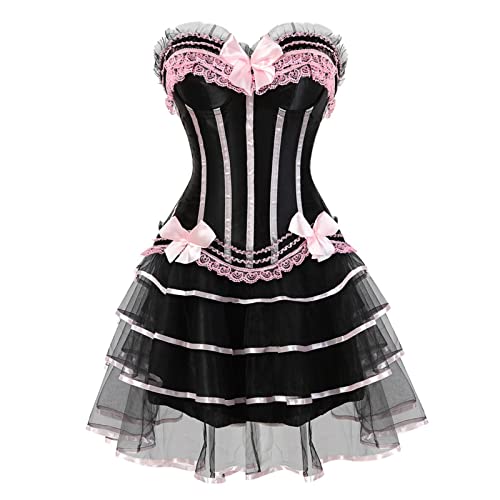 Korsett Kleid Damen Elegant Moulin Rouge Gothic Corsagenkleid Korsett Spitenrock Übergrößen Korsett Sexy Kleider Rock Damen Corsage Bustier Korsagenkleid Gothic Korsett Kleid Damen Elegant Moulin Rouge Gothic Corsagenkleid Korsett Spitenrock Übergrößen Korsett Sexy Kleider Rock Damen Corsage Bustier Korsagenkleid Gothic von Generisch