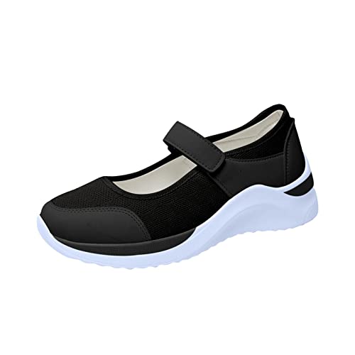 Lässige Damen-Wanderschuhe, bequem, leicht, Sportschuhe, atmungsaktiv, einfarbig, Schwarz , 40 EU Lässige Damen-Wanderschuhe, bequem, leicht, Sportschuhe, atmungsaktiv, einfarbig, Schwarz , 40 EU von Generisch
