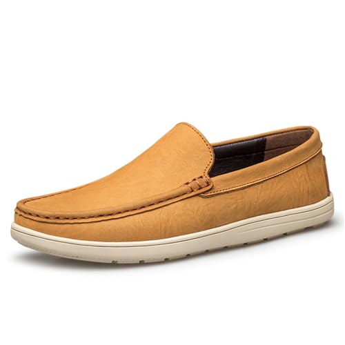 Lässige Herren-Schlupfschuhe, Loafers, Penny-Loafers für Herren, Anzugschuh, gelb, 45 EU Lässige Herren-Schlupfschuhe, Loafers, Penny-Loafers für Herren, Anzugschuh, gelb, 45 EU von Generisch