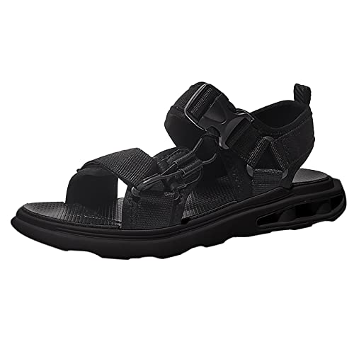 Lässige Sommer-Outdoor-Freizeit-Strandschuhe mit Schnalle und Riemen, Gambol-Sandalen, Schwarz , 39.5 EU von Generisch