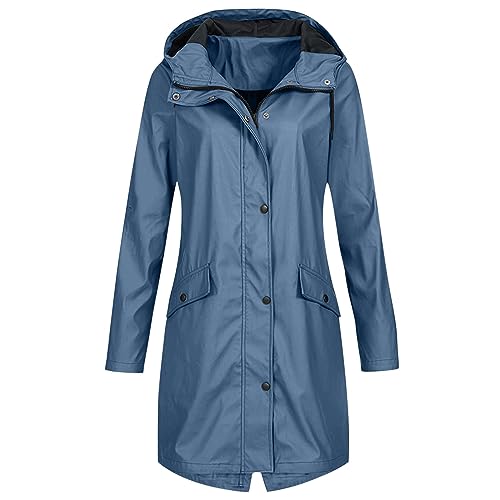 Lang Regenjacke Damen Gelb Regenmantel Halblanger Wasserdichter Regenparka | Winddicht Mit Maritimen, Weiß Blauen Innenfutter Laufjacke Daunenjacke Outdoorjacke Fahrrad Funktionsjacke 5xl 3xl 4xl XXL Lang Regenjacke Damen Gelb Regenmantel Halblanger Wasserdichter Regenparka | Winddicht Mit Maritimen, Weiß Blauen Innenfutter Laufjacke Daunenjacke Outdoorjacke Fahrrad Funktionsjacke 5xl 3xl 4xl XXL von Generisch