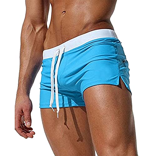 Lange Badehose Herren 3/4 Herren Boxershorts Baumwolle 44 Leinenhose Boxershorts männer locker Strandshorts für Herren herrenbadehose Schwimmhose 134/140 Herren von Generisch