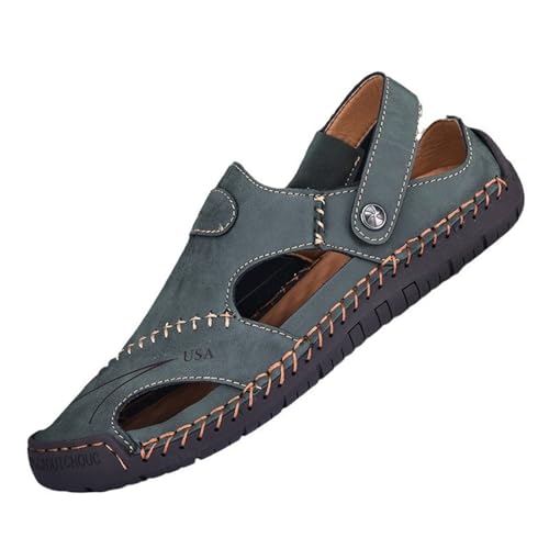 Ledersandalen Herren Sommer Sandalen Trekkingsandalen Outdoorsandalen Mit Verstellbarer Rieme Wandersandalen Hand Stitched Freizeitschuhe Einfache Römersandalen Slip on Sommerschuhe Freizeitschuhe Ledersandalen Herren Sommer Sandalen Trekkingsandalen Outdoorsandalen Mit Verstellbarer Rieme Wandersandalen Hand Stitched Freizeitschuhe Einfache Römersandalen Slip on Sommerschuhe Freizeitschuhe von Generisch