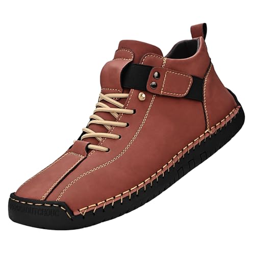 Lederschuhe Herren Hoch Sportschuhe Herren Hoher Schaft Sneaker rutschfest Sportschuhe Leder Wanderschuhe Leichtgewichts Fitnessschuhe Bequeme Schlupfschuhe Einfarbig Schnürschuhe Casual Lederschuhe Herren Hoch Sportschuhe Herren Hoher Schaft Sneaker rutschfest Sportschuhe Leder Wanderschuhe Leichtgewichts Fitnessschuhe Bequeme Schlupfschuhe Einfarbig Schnürschuhe Casual von Generisch