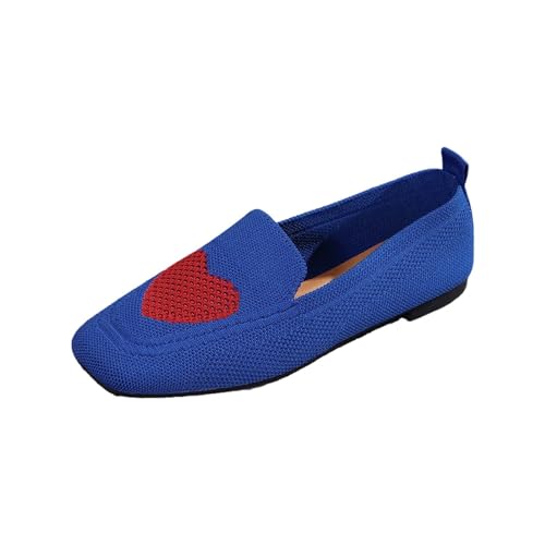 Leichte Mesh-Wanderschuhe für Damen, gewebt, orthopädisch, atmungsaktiv, weich, zum Spazierengehen, Schlupfschuhe, Slip-In-Sneaker, Fußgewölbeunterstützung, blau, 40 EU Leichte Mesh-Wanderschuhe für Damen, gewebt, orthopädisch, atmungsaktiv, weich, zum Spazierengehen, Schlupfschuhe, Slip-In-Sneaker, Fußgewölbeunterstützung, blau, 40 EU von Generisch