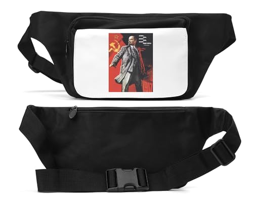 Lenin Poster Unisex Hüfttasche schwarz, Schwarz , Einheitsgröße von Generisch