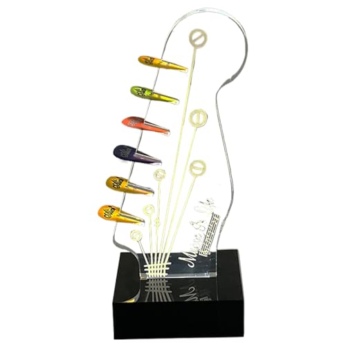 Leuchtender Gitarrenplektrenhalter – Acryl-E-Gitarren-Schaukasten mit USB-LED | staubdichte Plektrumaufbewahrung & Nachtlicht | Einzigartiges Geschenk für Musiker, Gitarristen und Musikliebhaber Leuchtender Gitarrenplektrenhalter – Acryl-E-Gitarren-Schaukasten mit USB-LED | staubdichte Plektrumaufbewahrung & Nachtlicht | Einzigartiges Geschenk für Musiker, Gitarristen und Musikliebhaber von Generisch