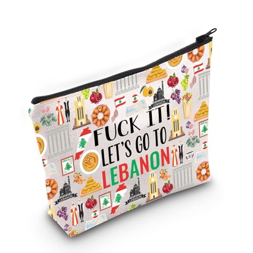 Libanon Kosmetiktasche / Make-up-Tasche, Libanon-Reisegeschenk, Libanon-Reisetasche, Mädchen, Reise in den Libanon, Geschenk für sie, Libanon-Tasche Libanon Kosmetiktasche / Make-up-Tasche, Libanon-Reisegeschenk, Libanon-Reisetasche, Mädchen, Reise in den Libanon, Geschenk für sie, Libanon-Tasche von Generisch