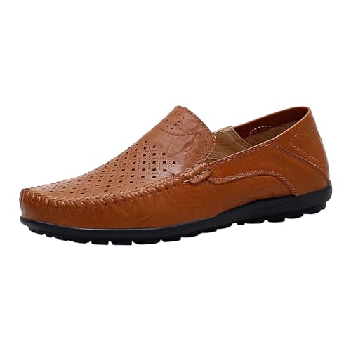 Loafer Herren Sommer Atmungsaktiv Freizeitschuhe - Leicht rutschfeste Walkingschuhe Fahrschuhe - Weicher Sohle Lederschuhe Komfortschuhe - Einfarbig Mokassins Business Schuhe FüR MäNner Loafer Herren Sommer Atmungsaktiv Freizeitschuhe - Leicht rutschfeste Walkingschuhe Fahrschuhe - Weicher Sohle Lederschuhe Komfortschuhe - Einfarbig Mokassins Business Schuhe FüR MäNner von Generisch
