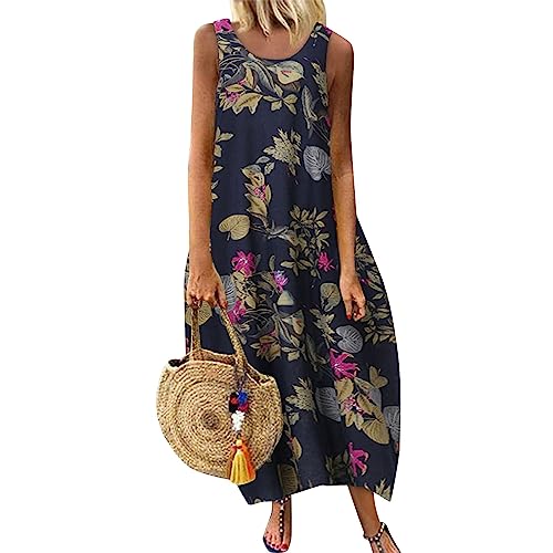 Maxikleid Damen Sommer Ärmellos Blumen Ballonkleid Damen Sommer Lang Elegant Sommerkleider Damen Leicht Und Luftig Kleid Frauen U Ausschnitt Sommerkleid Locker Lässig StrandKleid Blumenkleid Maxikleid Damen Sommer Ärmellos Blumen Ballonkleid Damen Sommer Lang Elegant Sommerkleider Damen Leicht Und Luftig Kleid Frauen U Ausschnitt Sommerkleid Locker Lässig StrandKleid Blumenkleid von Generisch