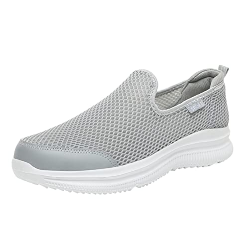 Mesh-Freizeitschuhe Herren Sneaker Slipper: Turnschuhe Herren Schwarz Laufschuhe Leicht Bequem Joggingschuhe Wasserdicht Sommerschuhe Atmungsaktiv Halbschuhe Rutschfest Sportschuhe-Wanderschuhe von Generisch