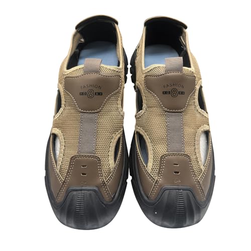 Mesh Sandalen Herren Casual Gartenschuhe Rutschfeste Freizeitsandalen Leichte Atmungsaktive Wandersandalen Weich Sohle Sportsandalen Closed Toe Trekkingsandalen Bequeme Sommerschuhe Strnadschuhe Mesh Sandalen Herren Casual Gartenschuhe Rutschfeste Freizeitsandalen Leichte Atmungsaktive Wandersandalen Weich Sohle Sportsandalen Closed Toe Trekkingsandalen Bequeme Sommerschuhe Strnadschuhe von Generisch