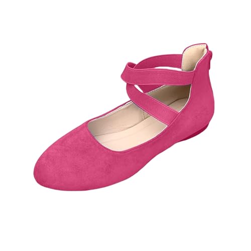 Modisch und komfortabel: Flache Damen-Slipper aus weichem Leder, leichte Schritte, elegante Wanderfarbe, Schnürsenkel-Sneaker, hot pink, 39 EU Modisch und komfortabel: Flache Damen-Slipper aus weichem Leder, leichte Schritte, elegante Wanderfarbe, Schnürsenkel-Sneaker, hot pink, 39 EU von Generisch
