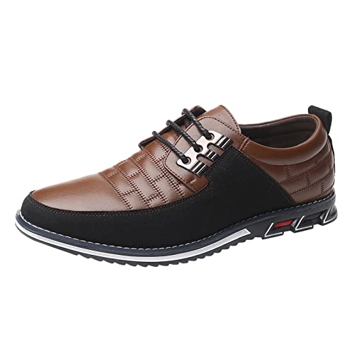 Modische Herren-Schuhe, atmungsaktiv, bequem, Business, Freizeit, einfarbig, Leder, Herrenschuhe, hohe Oberseite, braun, 42 1/3 EU Modische Herren-Schuhe, atmungsaktiv, bequem, Business, Freizeit, einfarbig, Leder, Herrenschuhe, hohe Oberseite, braun, 42 1/3 EU von Generisch