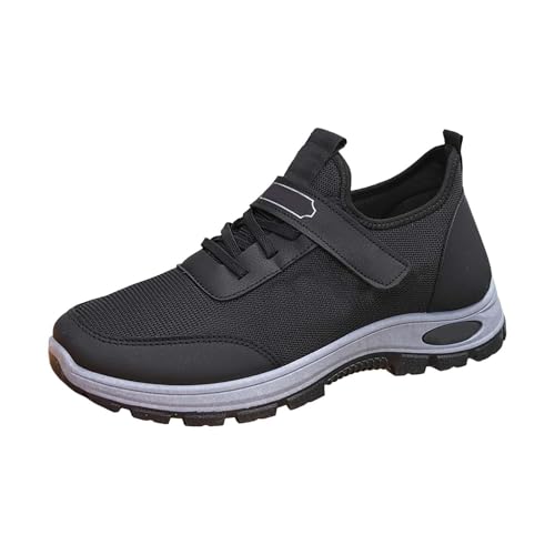 Modische Turnschuhe, orthopädisch, leicht, Wanderschuhe für Herren, Herbst und Winter, modische Herren-Sneaker, Netzstoff, bequeme Freizeitschuhe, Schwarz , 6 UK 3X-Narrow Modische Turnschuhe, orthopädisch, leicht, Wanderschuhe für Herren, Herbst und Winter, modische Herren-Sneaker, Netzstoff, bequeme Freizeitschuhe, Schwarz , 6 UK 3X-Narrow von Generisch