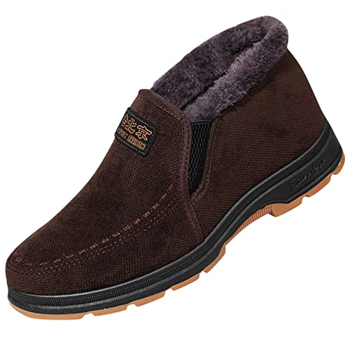 Modischer Winterstiefel für Herren, flach, dick, rutschfest, einfarbig, hoher Plüsch, warm und bequem, isoliert, für den Winter, a, 42 1/3 EU Modischer Winterstiefel für Herren, flach, dick, rutschfest, einfarbig, hoher Plüsch, warm und bequem, isoliert, für den Winter, a, 42 1/3 EU von Generisch