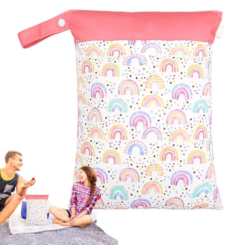 Nasstasche für Badeanzug, Nasstasche,2 Reißverschlusstaschen, wasserdichter Beutel, Wickeltaschen-Organizer | Wiederverwendbare Schwimm-Yoga-Sporttasche, tragbare Reisetasche für schmutzige Kleidung f Nasstasche für Badeanzug, Nasstasche,2 Reißverschlusstaschen, wasserdichter Beutel, Wickeltaschen-Organizer | Wiederverwendbare Schwimm-Yoga-Sporttasche, tragbare Reisetasche für schmutzige Kleidung f von Generisch