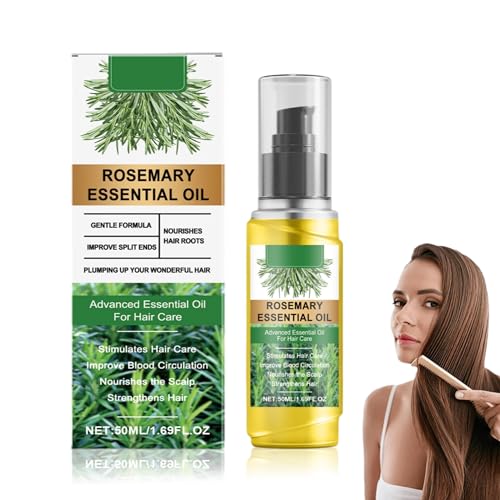 Natürliches Haarstärkungsöl mit Bio-Rosmarin, Ätherisches Rosmarinöl-Spray für Haare, pflegendes Spray für Kopfhaut & Haare, leicht und nicht fettend, fördert gesundes Haar, angenehmer Duft (1Stk) Natürliches Haarstärkungsöl mit Bio-Rosmarin, Ätherisches Rosmarinöl-Spray für Haare, pflegendes Spray für Kopfhaut & Haare, leicht und nicht fettend, fördert gesundes Haar, angenehmer Duft (1Stk) von Generisch