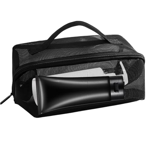 Netz-Reise-Kulturbeutel, Netz-Kulturbeutel für Reisen - Mesh-Dusche-Einkaufstasche - Kulturbeutel für reisende Frauen, tragbare Kultur- und Kosmetik-Reisetasche, transparente, robuste Make-up-Tasche f Netz-Reise-Kulturbeutel, Netz-Kulturbeutel für Reisen - Mesh-Dusche-Einkaufstasche - Kulturbeutel für reisende Frauen, tragbare Kultur- und Kosmetik-Reisetasche, transparente, robuste Make-up-Tasche f von Generisch