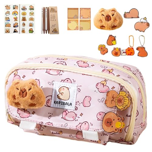 Niedliches Capybara-Federmäppchen, großes Fassungsvermögen, 11 x 7 cm, breite Öffnung, Schreibwarenhalter, ästhetische Tasche für Lehrer, Teenager, , Mädchen, Schulbedarf für Kinder, , Refer Niedliches Capybara-Federmäppchen, großes Fassungsvermögen, 11 x 7 cm, breite Öffnung, Schreibwarenhalter, ästhetische Tasche für Lehrer, Teenager, , Mädchen, Schulbedarf für Kinder, , Refer von Generisch