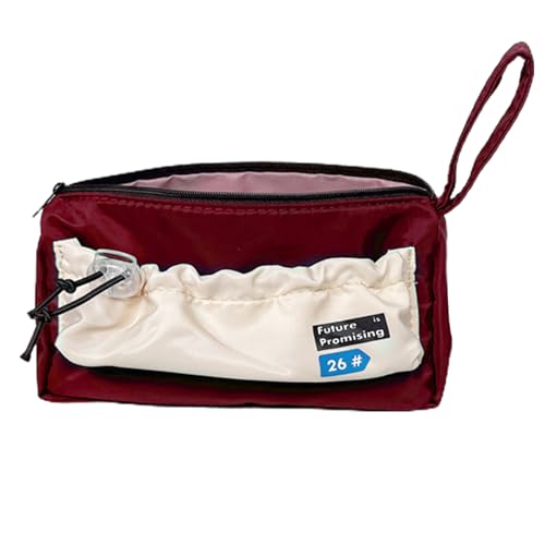 Niedliches Federmäppchen, -Federmäppchen, tragbare Tasche mit Kordelzug, ästhetische Handheld, einfache große Kapazität, Stifttaschen für Radiergummi, Spitzer, Haftnotizen, rot, Refer to Niedliches Federmäppchen, -Federmäppchen, tragbare Tasche mit Kordelzug, ästhetische Handheld, einfache große Kapazität, Stifttaschen für Radiergummi, Spitzer, Haftnotizen, rot, Refer to von Generisch