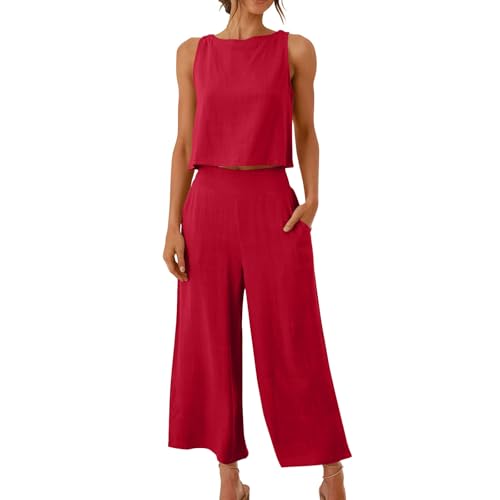 Offers of the Day Today,Hosenanzug Damen Sommer Musselin Zweiteiler Tank Top und Hose 2 Teiler Elegant Hosenanzüge Baumwolle Leinen Jogginganzug Outfit Busines Casual Anzug Leicht Luftig Freizeitanzug Offers of the Day Today,Hosenanzug Damen Sommer Musselin Zweiteiler Tank Top und Hose 2 Teiler Elegant Hosenanzüge Baumwolle Leinen Jogginganzug Outfit Busines Casual Anzug Leicht Luftig Freizeitanzug von Generisch