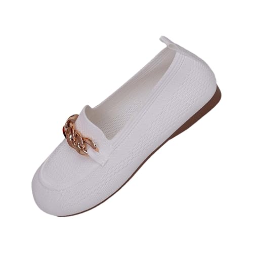 Orthopädische Wanderschuhe für Damen, gewebt, orthopädisch, atmungsaktiv, weich, rutschfest, Fußgewölbeunterstützung, weiß, 38.5 EU Orthopädische Wanderschuhe für Damen, gewebt, orthopädisch, atmungsaktiv, weich, rutschfest, Fußgewölbeunterstützung, weiß, 38.5 EU von Generisch