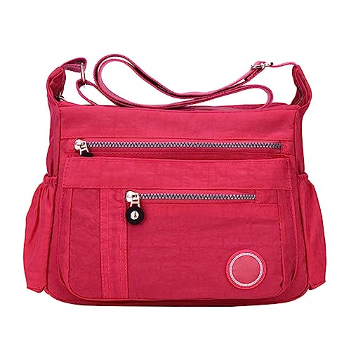 Over The Umhängetasche, leicht, lässig, Handtasche, Geldbörse, Büchertasche, hot pink, Einheitsgröße Over The Umhängetasche, leicht, lässig, Handtasche, Geldbörse, Büchertasche, hot pink, Einheitsgröße von Generisch