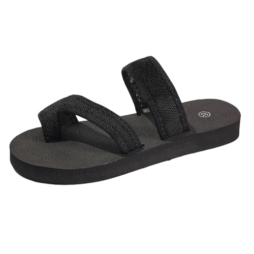 Pantoletten Damen Schwarz Plateau, Sommer Hausschuhe Damen Leicht Gr.43In Stoff Runde Zehe Zehentrenner Sandalen Netzstoff rutschfest Damenschuhe Leichte Walking Schuhe Atmungsaktiv Strand Sandalen Pantoletten Damen Schwarz Plateau, Sommer Hausschuhe Damen Leicht Gr.43In Stoff Runde Zehe Zehentrenner Sandalen Netzstoff rutschfest Damenschuhe Leichte Walking Schuhe Atmungsaktiv Strand Sandalen von Generisch