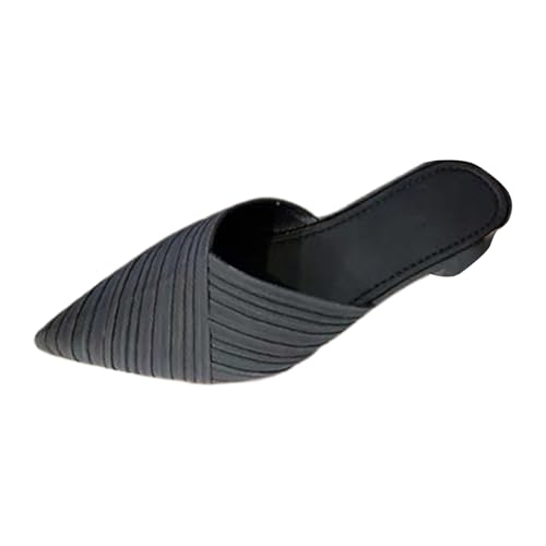 Pantoletten Für Damen, Spitz, Geschlossene Zehen Slipper Elegant, Sexy, Vintage-Stil Riemen Niedriger Absatz Modische Dicker Absatz Lässig Pantoletten Party Abendkleid Sandalen Pantoletten Für Damen, Spitz, Geschlossene Zehen Slipper Elegant, Sexy, Vintage-Stil Riemen Niedriger Absatz Modische Dicker Absatz Lässig Pantoletten Party Abendkleid Sandalen von Generisch
