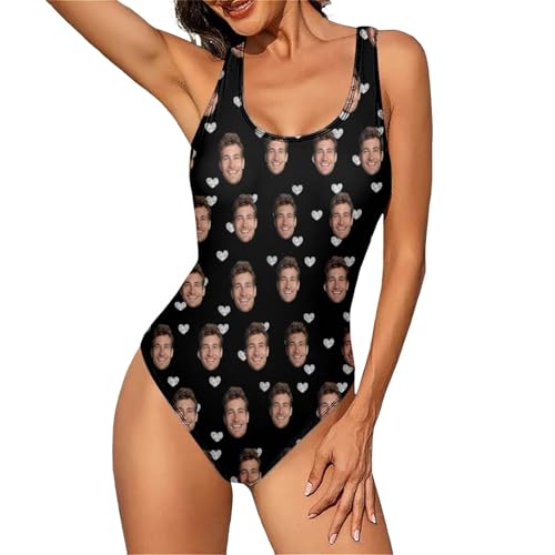 Personalisierter Badeanzug Damen Einteilig mit Foto Lustige Badebekleidung Bedrucken Lassen Geschenk für Freundin Frau Strandmode Schwimmanzug Urlaub Sommer Personalisierter Badeanzug Damen Einteilig mit Foto Lustige Badebekleidung Bedrucken Lassen Geschenk für Freundin Frau Strandmode Schwimmanzug Urlaub Sommer von Generisch