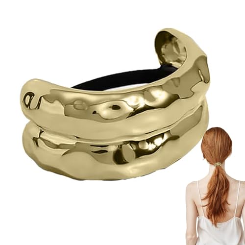 Pferdeschwanz-Haarspange, Metall-Haargummi | Elastischer Haargummi-Pferdeschwanzhalter,Haarband, bequeme Haarmanschette für Frauen, Freundin, Mutter, Ehefrau Pferdeschwanz-Haarspange, Metall-Haargummi | Elastischer Haargummi-Pferdeschwanzhalter,Haarband, bequeme Haarmanschette für Frauen, Freundin, Mutter, Ehefrau von Generisch